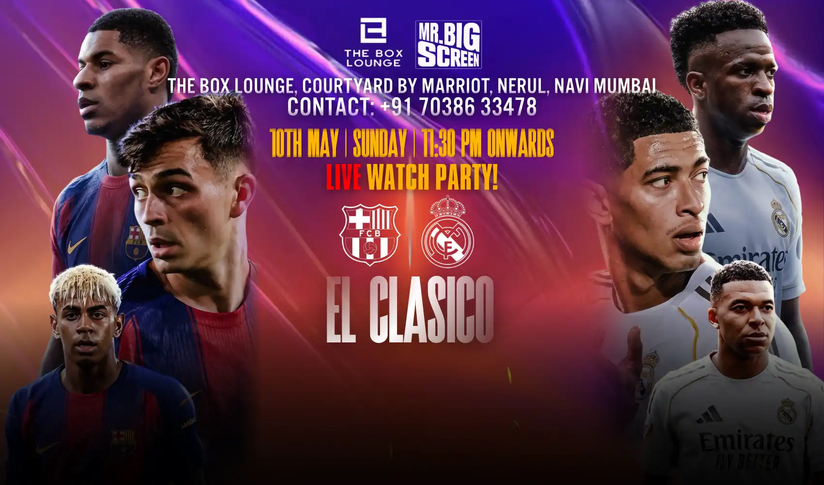 La Liga El Clásico Live Screening, Box Lounge Navi Mumbai 